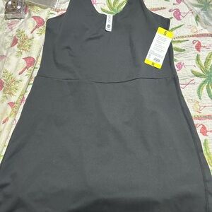 Elle Black Sleeveless Dress athletic wear for gym regular stroll daily use